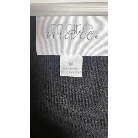 Anthropologie x Mare Knit Slip Twofer Black Midi Dress - Picture 9 of 13